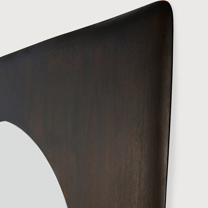 Ethnicraft Pi Wall Mirror with bronzed glass and Belgian craftsmanship