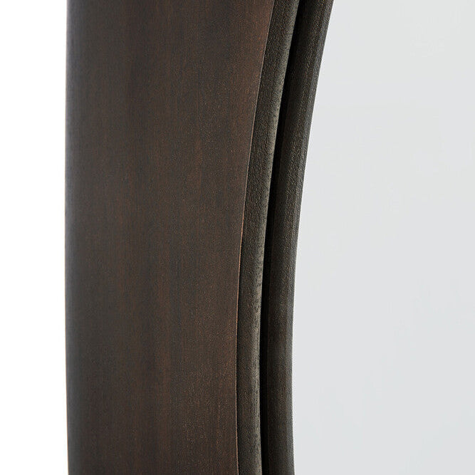 Ethnicraft Pi Wall Mirror with bronzed glass and Belgian craftsmanship