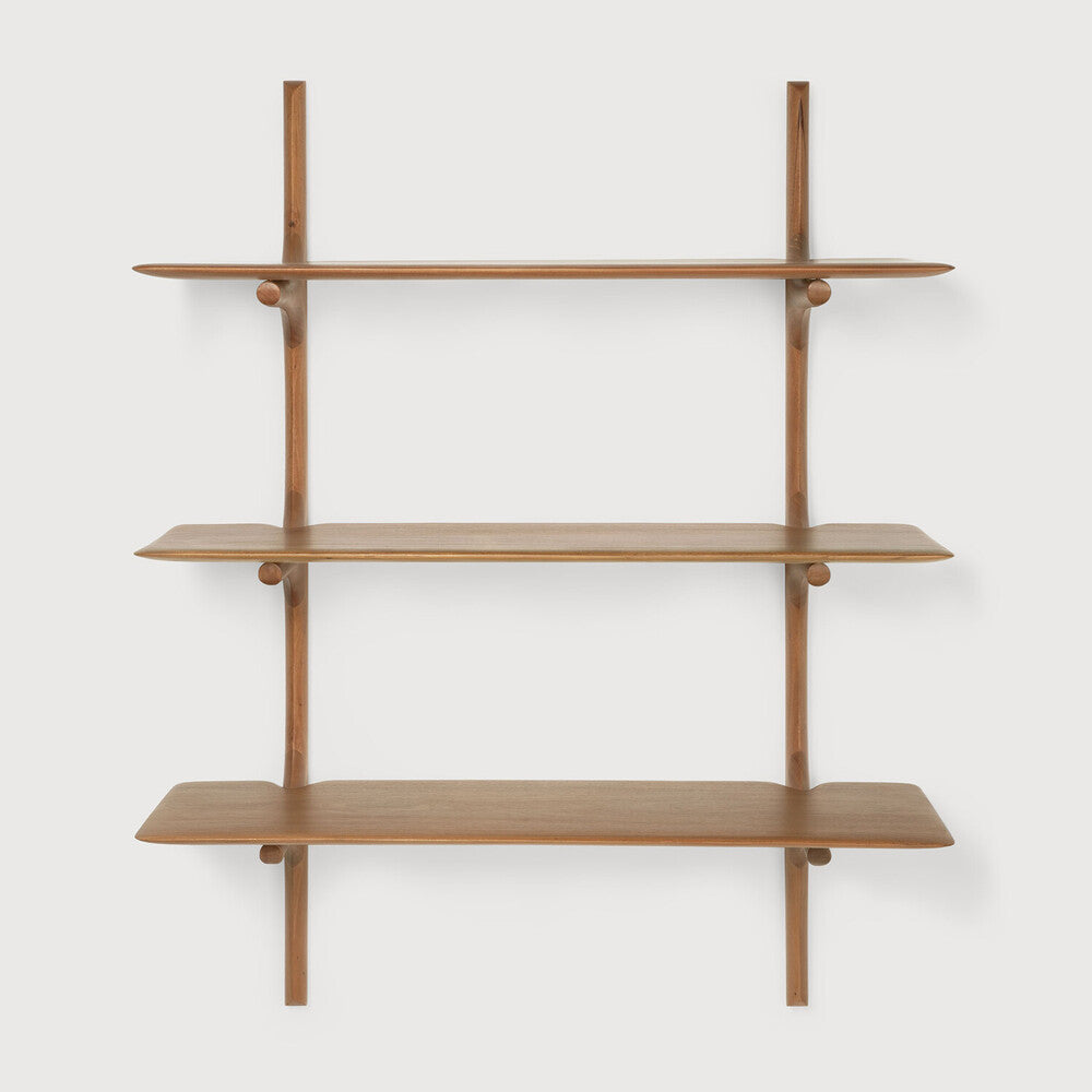Ethnicraft PI Wall Shelf, FSC-certified solid wood furniture by Belgian brand