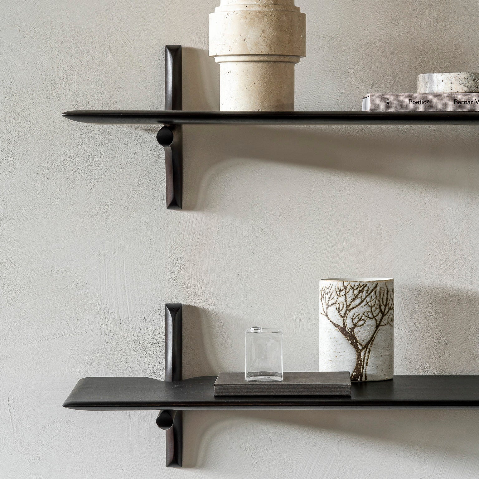 Ethnicraft PI Wall Shelf, FSC-certified solid wood furniture by Belgian brand