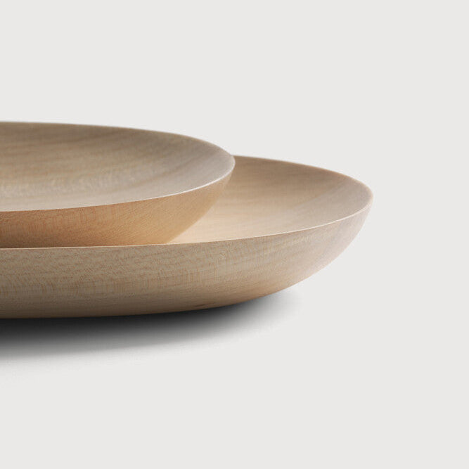Ethnicraft Thin Oval Board Set - Sycamore in sycamore, FSC-certified solid sycamore