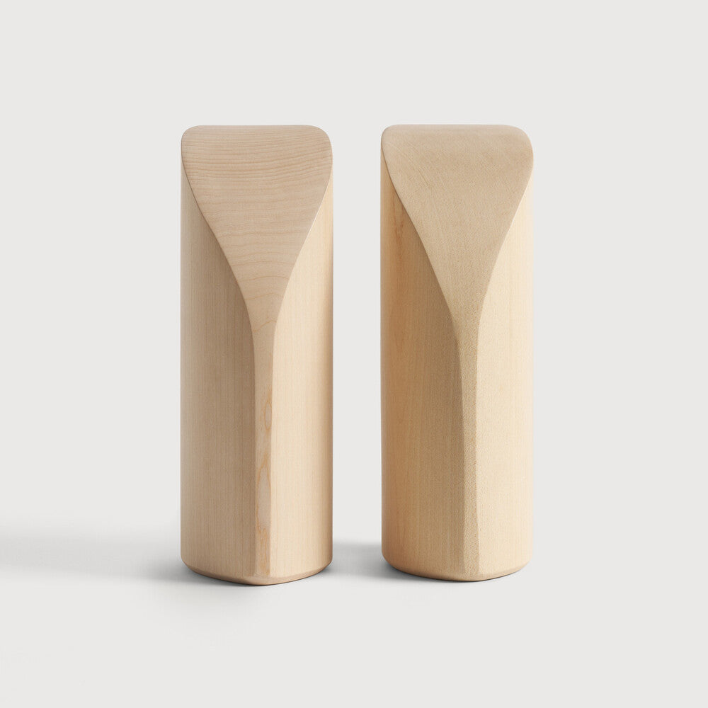 Ethnicraft PI Book Ends - Sycamore in sycamore, FSC-certified solid sycamore