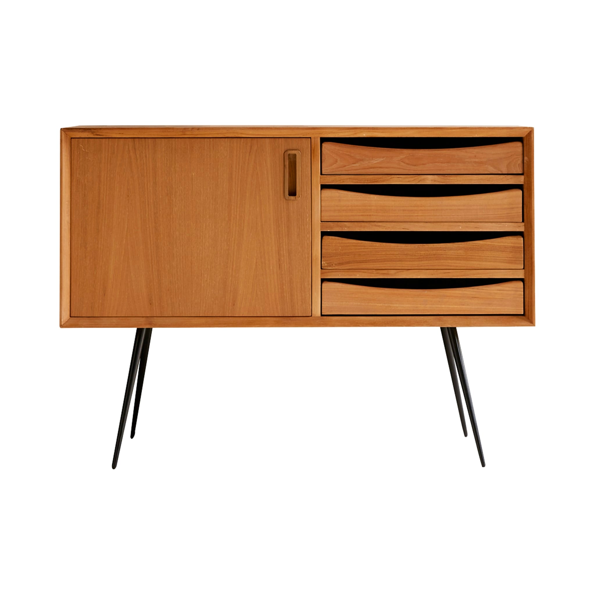 Simen mahogany sideboard styled in a living room setting