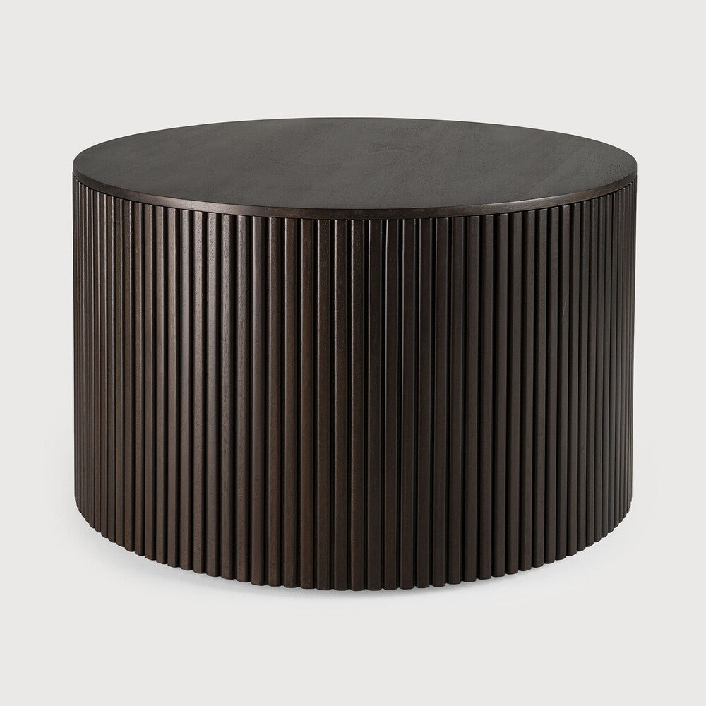 Ethnicraft Roller Max Coffee Table, FSC-certified solid wood furniture by Belgian brand