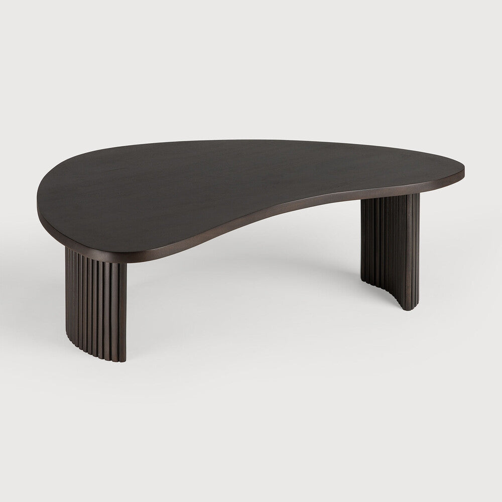 Ethnicraft Boomerang Coffee Table, FSC-certified solid wood furniture by Belgian brand