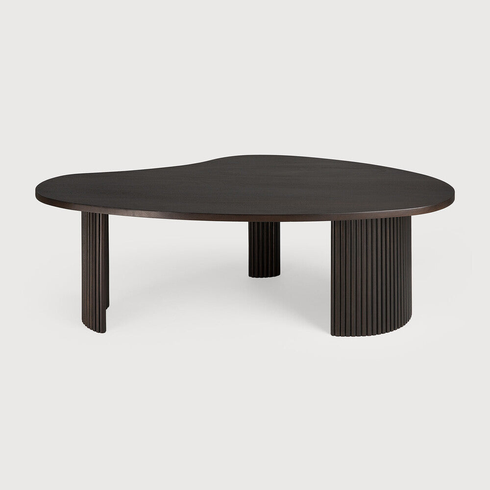 Ethnicraft Boomerang Coffee Table, FSC-certified solid wood furniture by Belgian brand