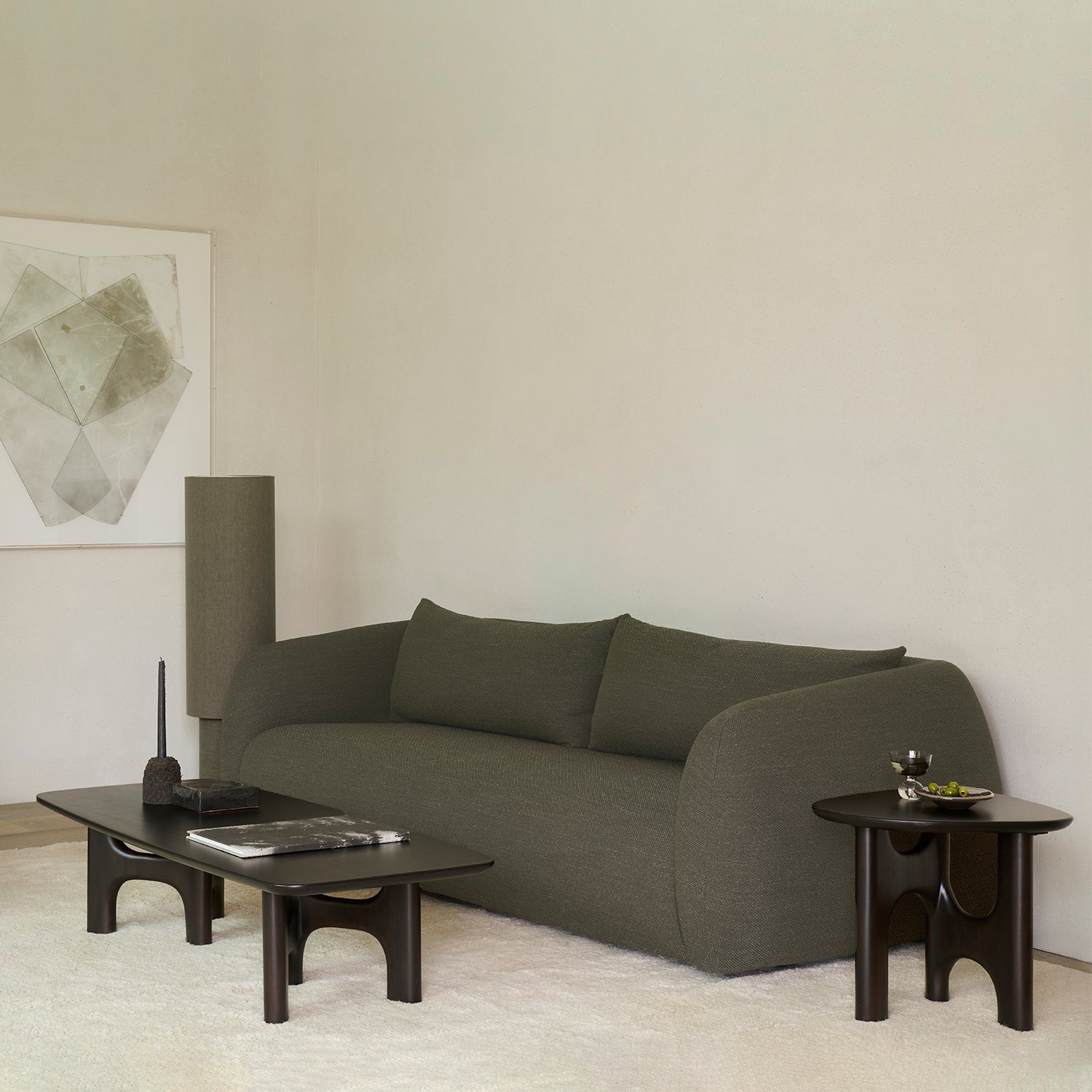 Ethnicraft Figur Sofa with FSC-certified solid wood frame, Belgian design