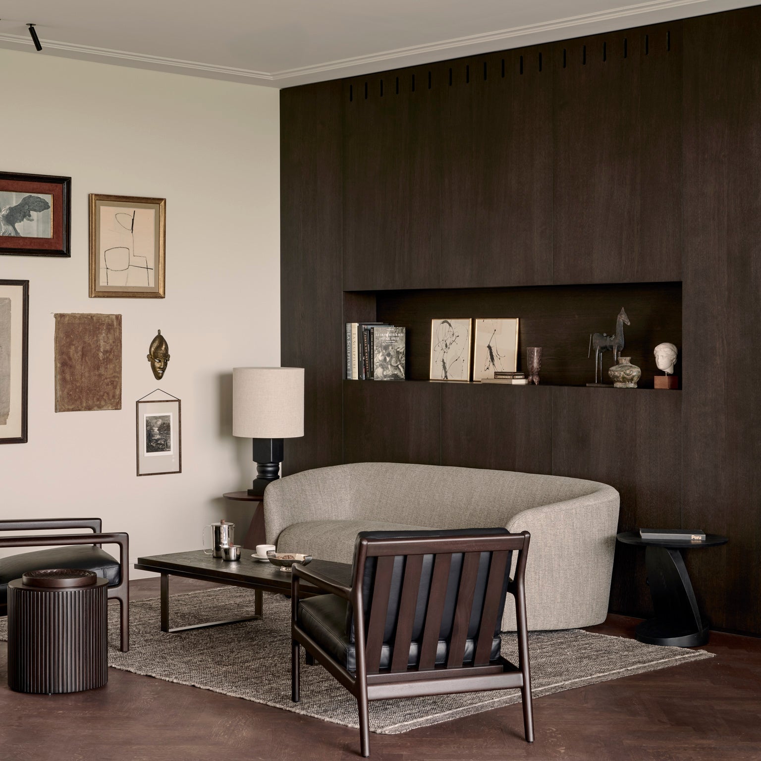 Ethnicraft Ellipse Sofa with FSC-certified solid wood frame, Belgian design