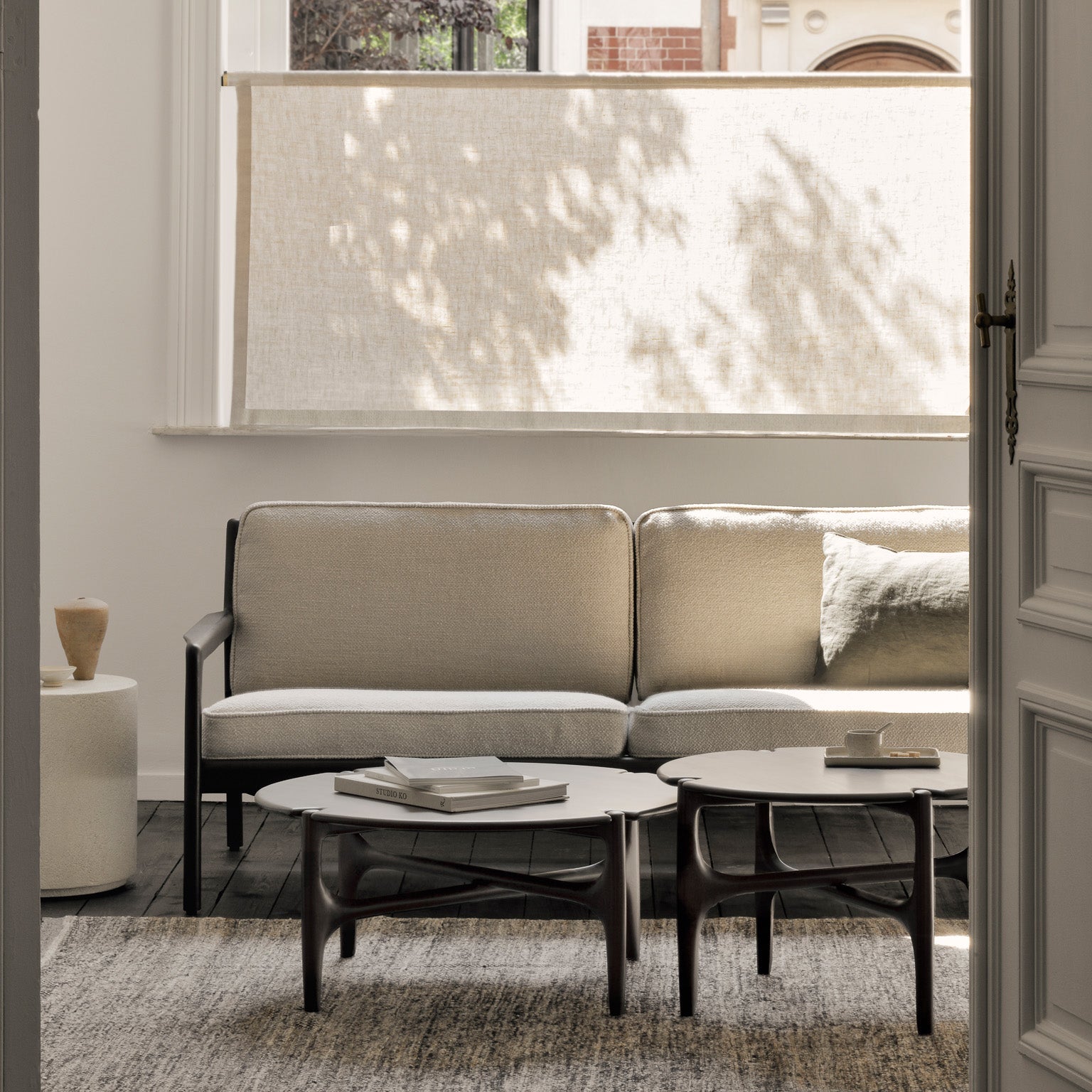 Ethnicraft Pi Coffee Table, FSC-certified solid wood furniture by Belgian brand