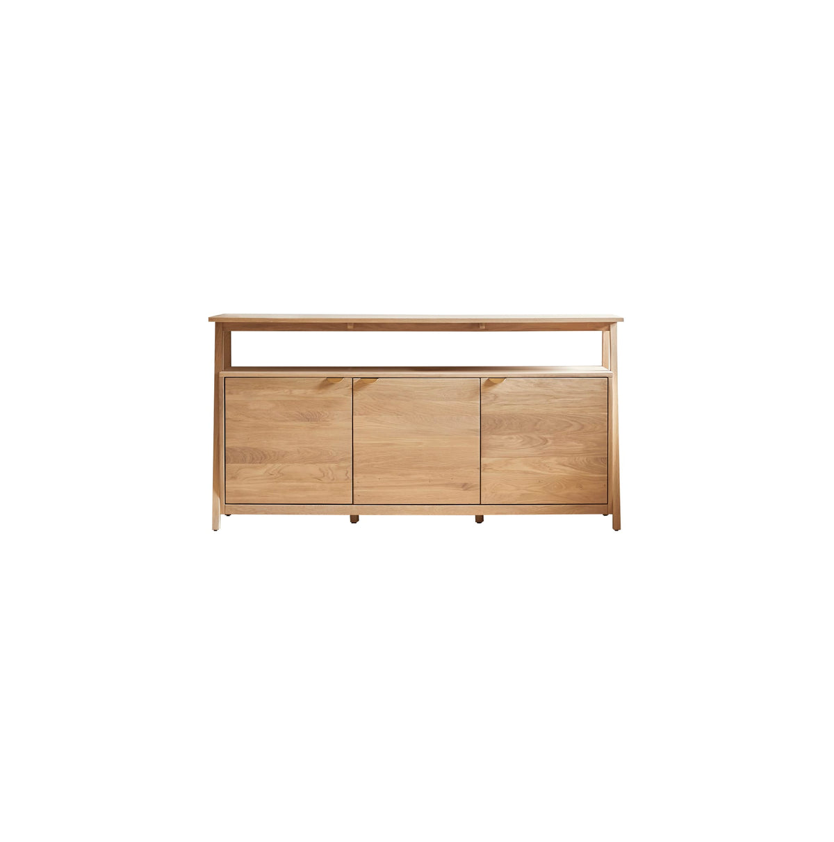 Tikamoon Pola oak sideboard styled in a dining room