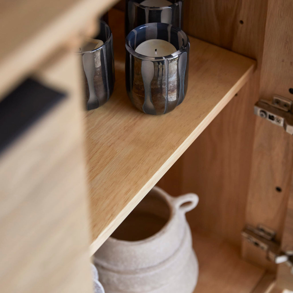 Tikamoon Senson sideboard in solid oak, alternate angle