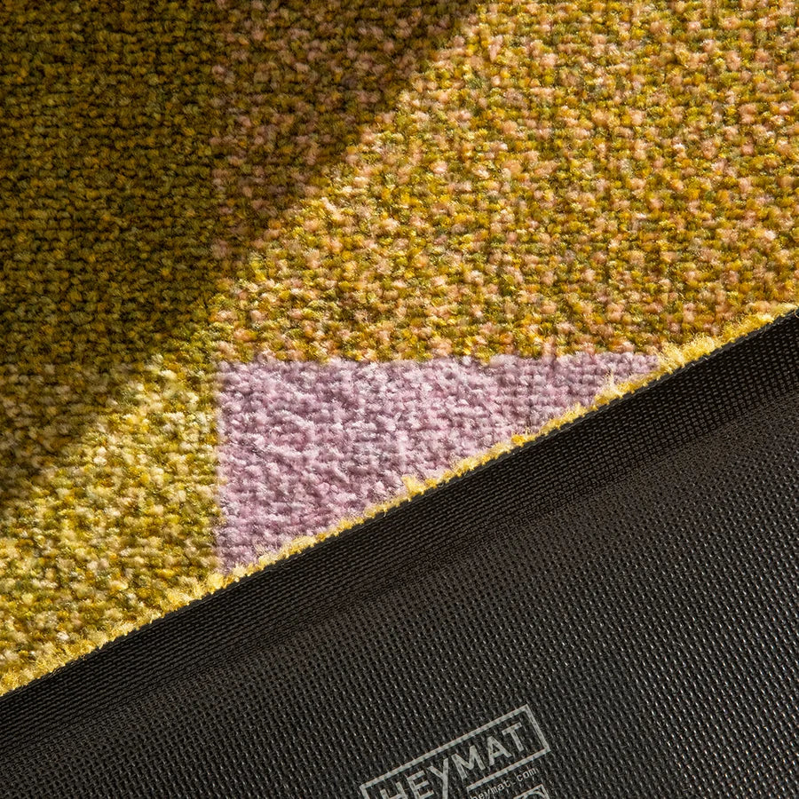 Heymat Mix Teklan in Teklan multicolor, recycled PET yarn doormat, Norwegian sustainable design