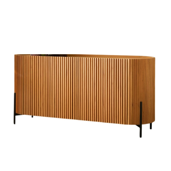 Lou Art Deco Sideboard in Mindi Wood