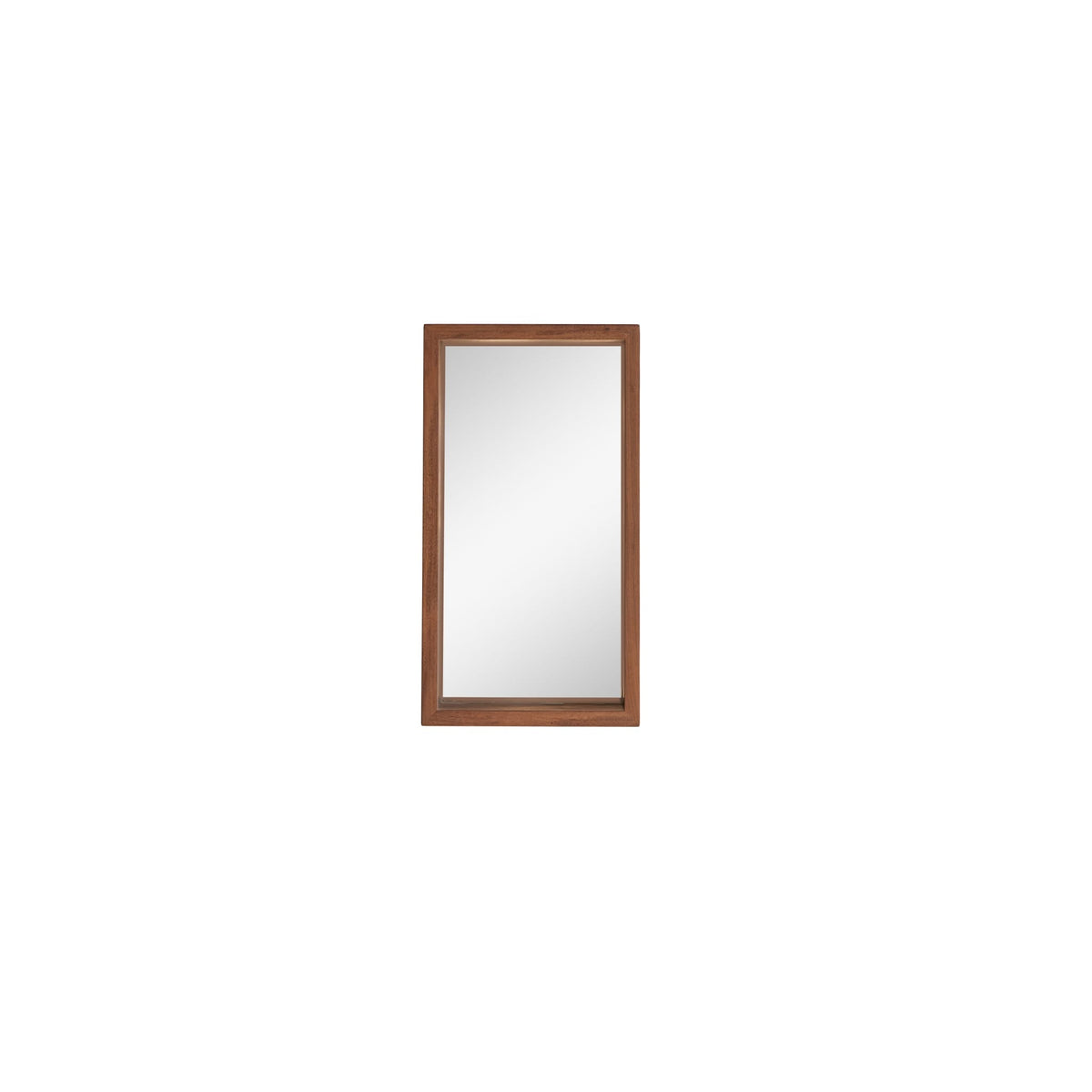 Stelle mirror, close-up of the deep frame ledge holding small items