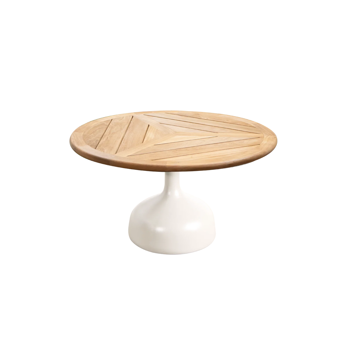 Cane-line Glaze Coffee Table Large in Sand with Teak table top