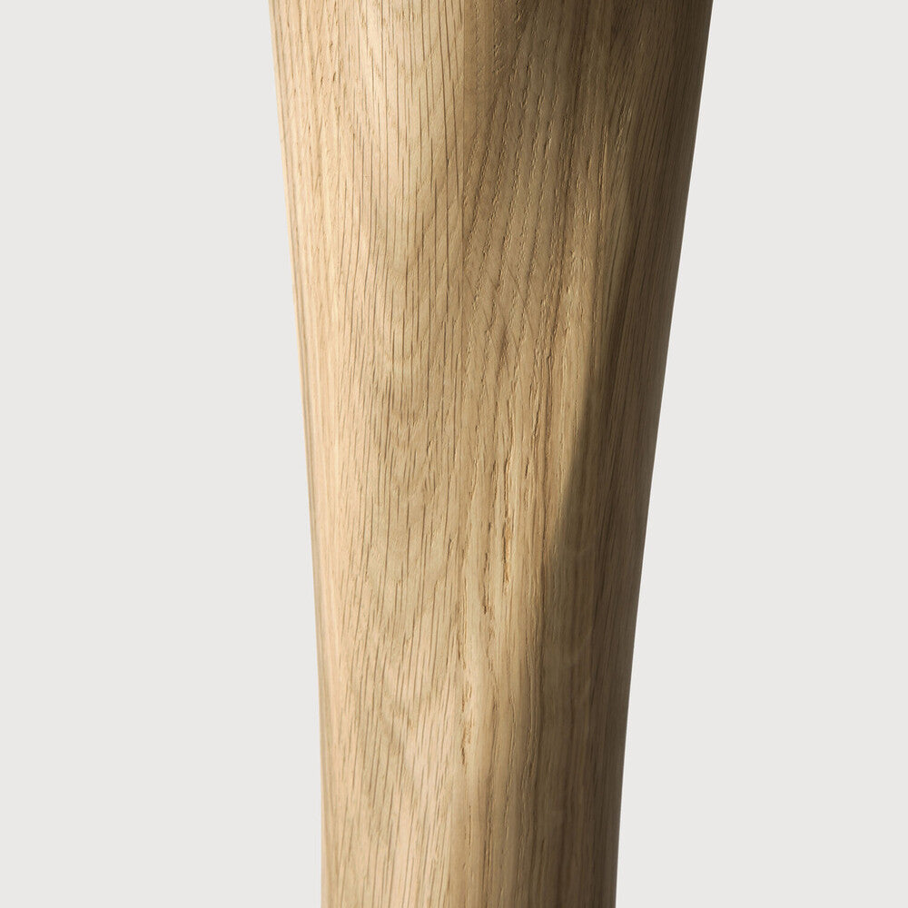 Ethnicraft Torsion Round Dining Table, FSC-certified solid wood furniture by Belgian brand