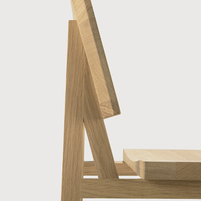 Ethnicraft N4 Bar Stool, FSC-certified solid wood furniture by Belgian brand