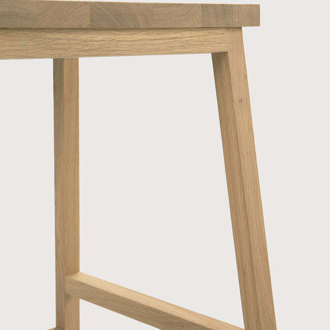 Ethnicraft N4 Bar Stool, FSC-certified solid wood furniture by Belgian brand