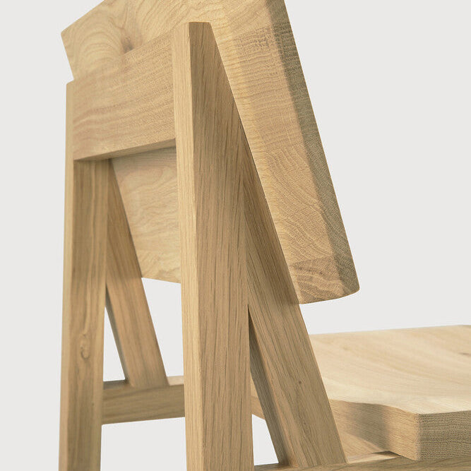 Ethnicraft N4 Bar Stool, FSC-certified solid wood furniture by Belgian brand