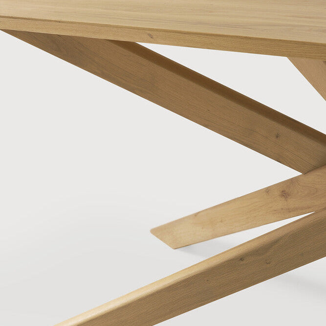 Ethnicraft Mikado Dining Table, FSC-certified solid wood furniture by Belgian brand