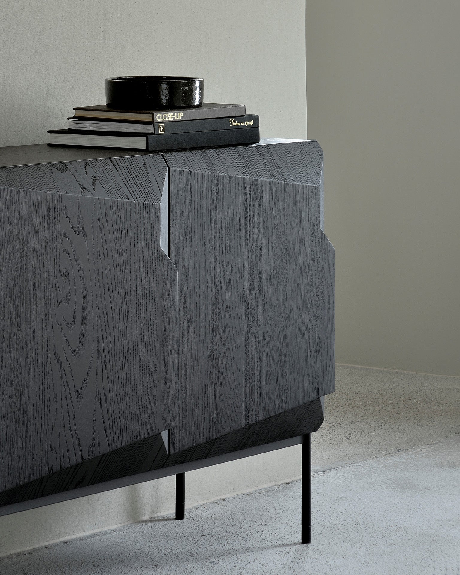 Ethnicraft Stairs Sideboard in oak, FSC-certified solid oak, Belgian solid wood furniture