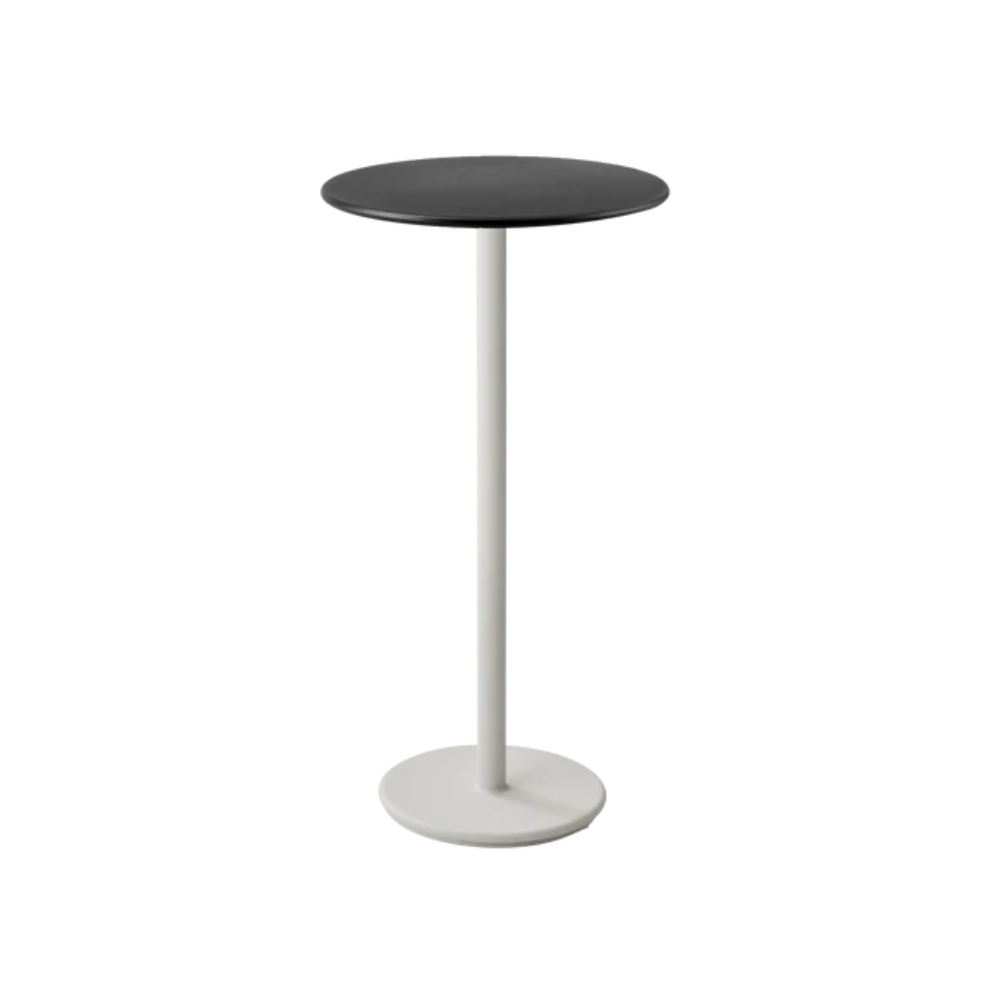 Cane-line Go Café Table Round 24" in Sand with Lava Gray table top