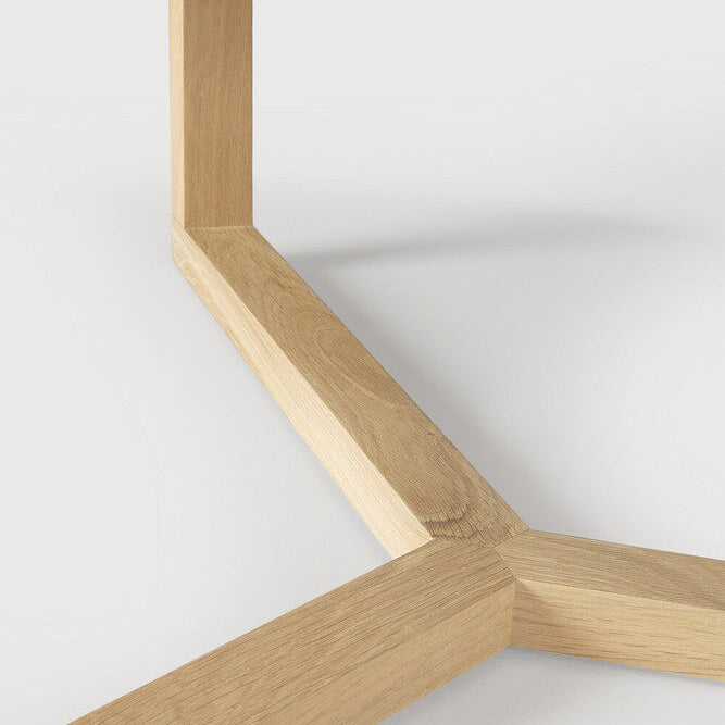 Ethnicraft Tripod Coffee Table, FSC-certified solid wood furniture by Belgian brand