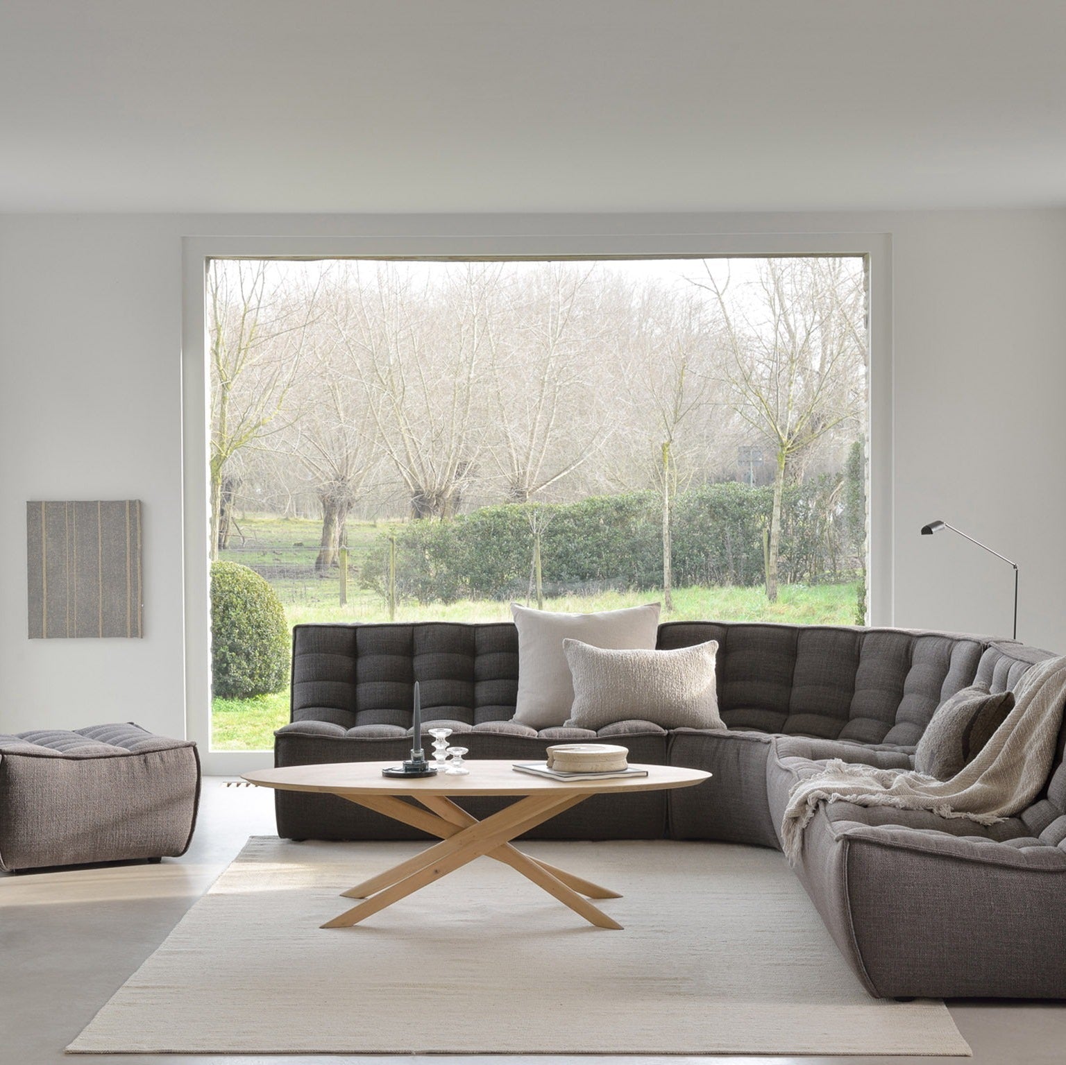 Ethnicraft Mikado Coffee Table, FSC-certified solid wood furniture by Belgian brand