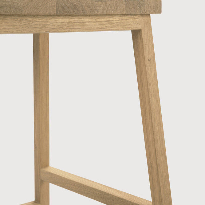 Ethnicraft N3 Counter Stool, FSC-certified solid wood furniture by Belgian brand