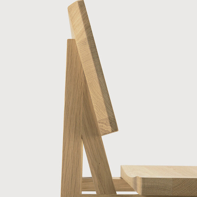 Ethnicraft N3 Counter Stool, FSC-certified solid wood furniture by Belgian brand