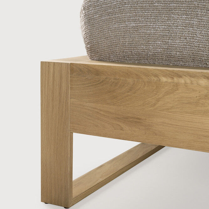 Ethnicraft Nordic II Bed, FSC-certified solid wood furniture by Belgian brand