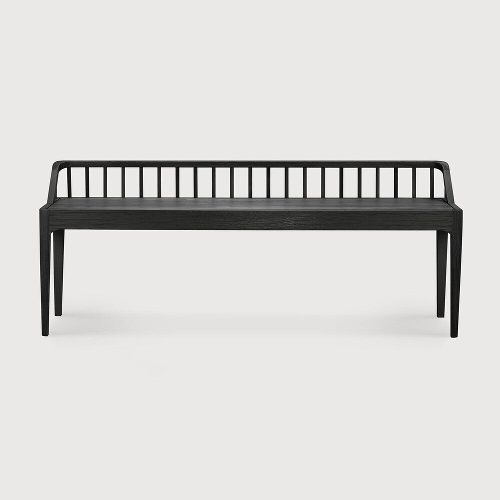 Ethnicraft Spindle Bench in teak, FSC-certified solid teak, Belgian solid wood furniture