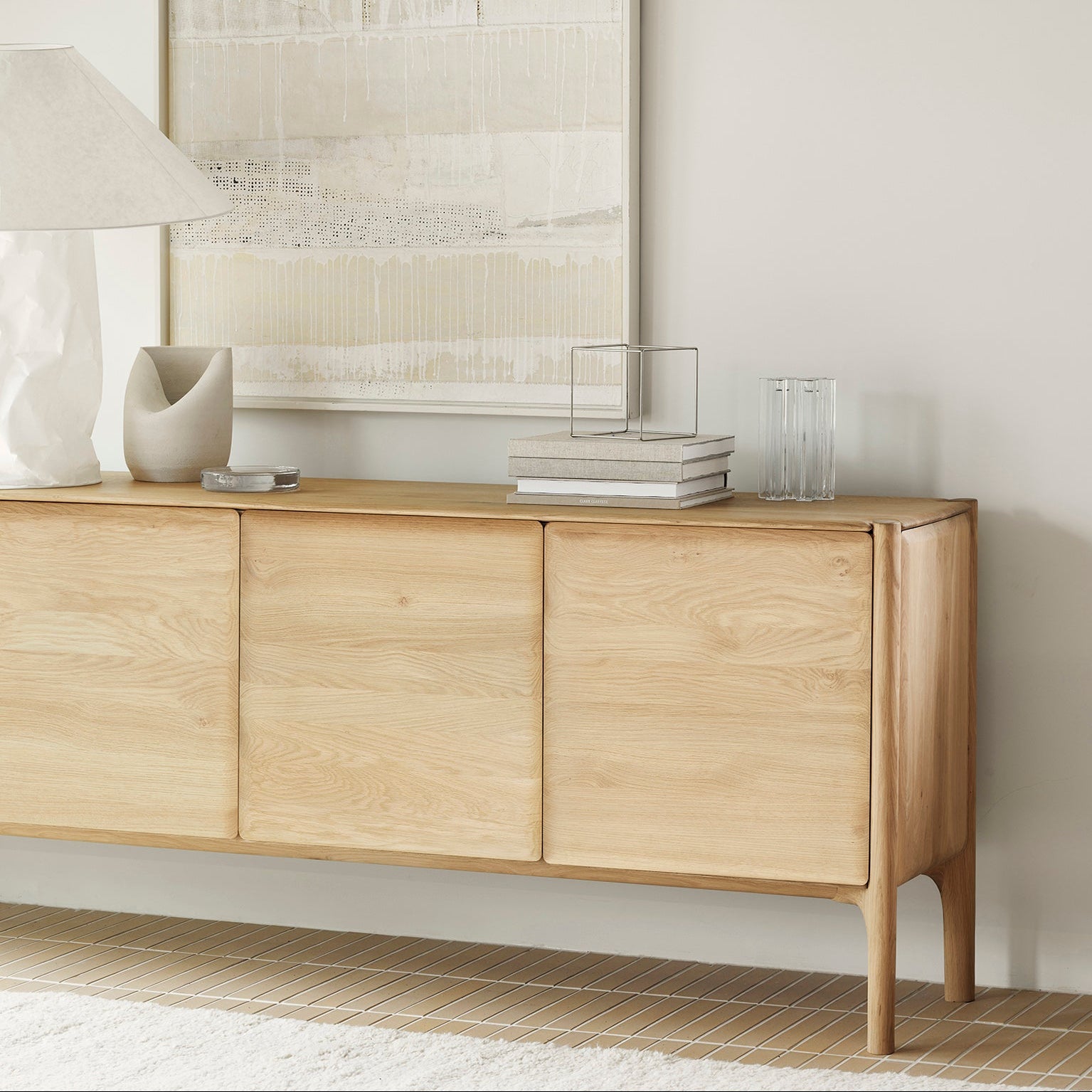 Ethnicraft PI Sideboard in oak, FSC-certified solid oak