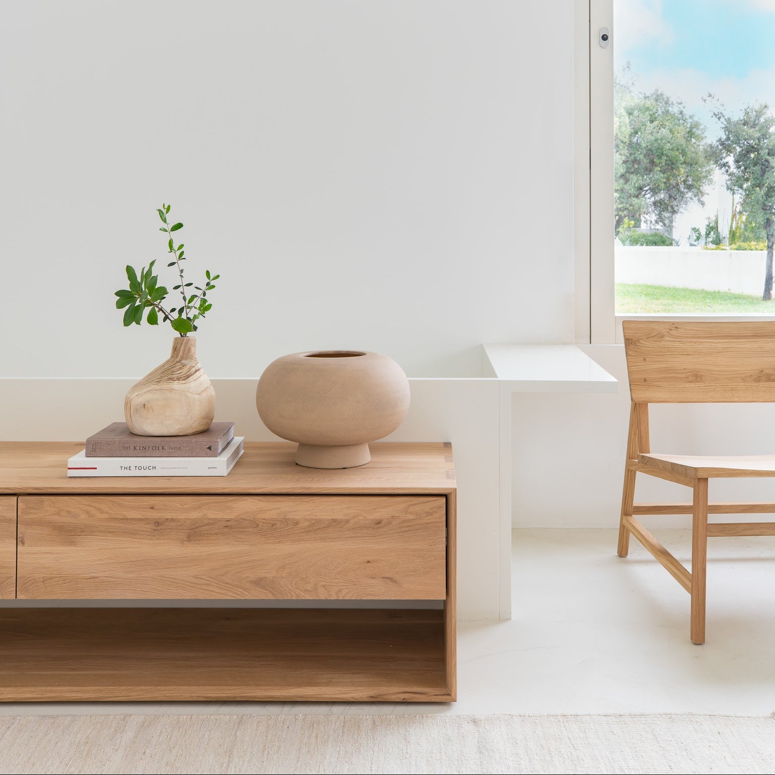 Ethnicraft Nordic TV Cupboard, FSC-certified solid wood furniture by Belgian brand