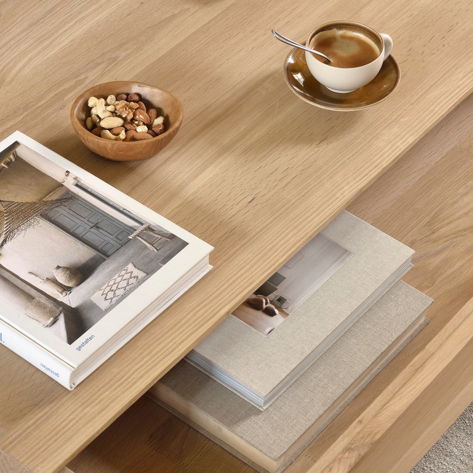 Ethnicraft Nordic Coffee Table in oak, FSC-certified solid oak