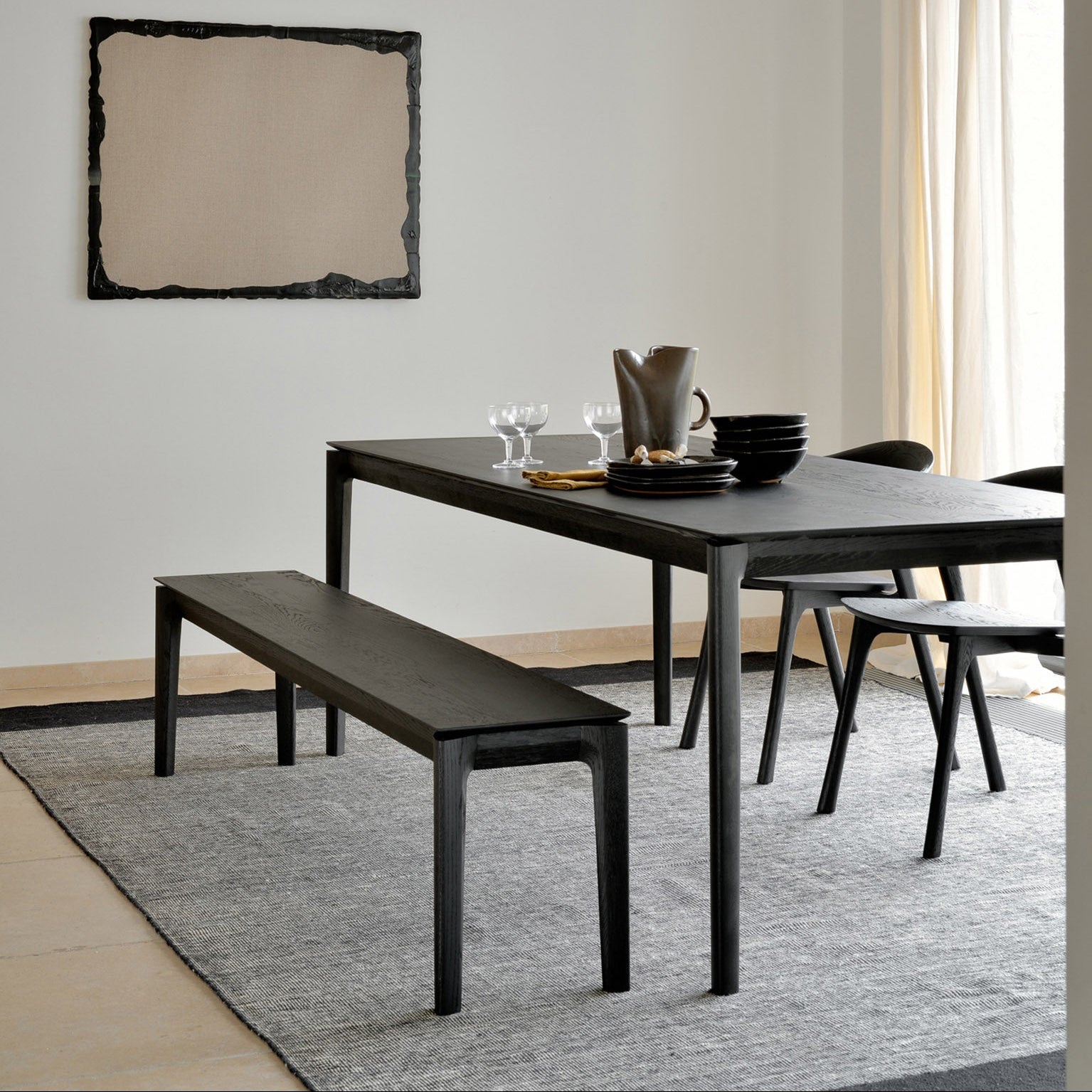 Ethnicraft Bok Dining Table in oak, FSC-certified solid oak, Belgian solid wood furniture