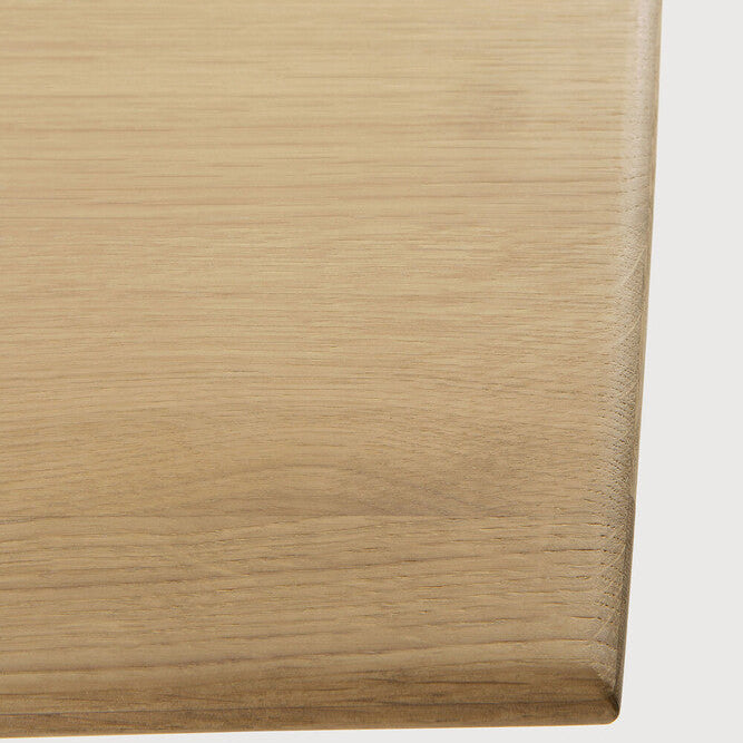 Ethnicraft Geometric Rectangle Dining Table, FSC-certified solid wood furniture by Belgian brand