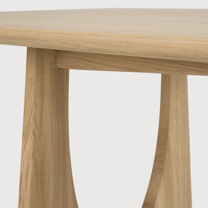 Ethnicraft Geometric Rectangle Dining Table, FSC-certified solid wood furniture by Belgian brand