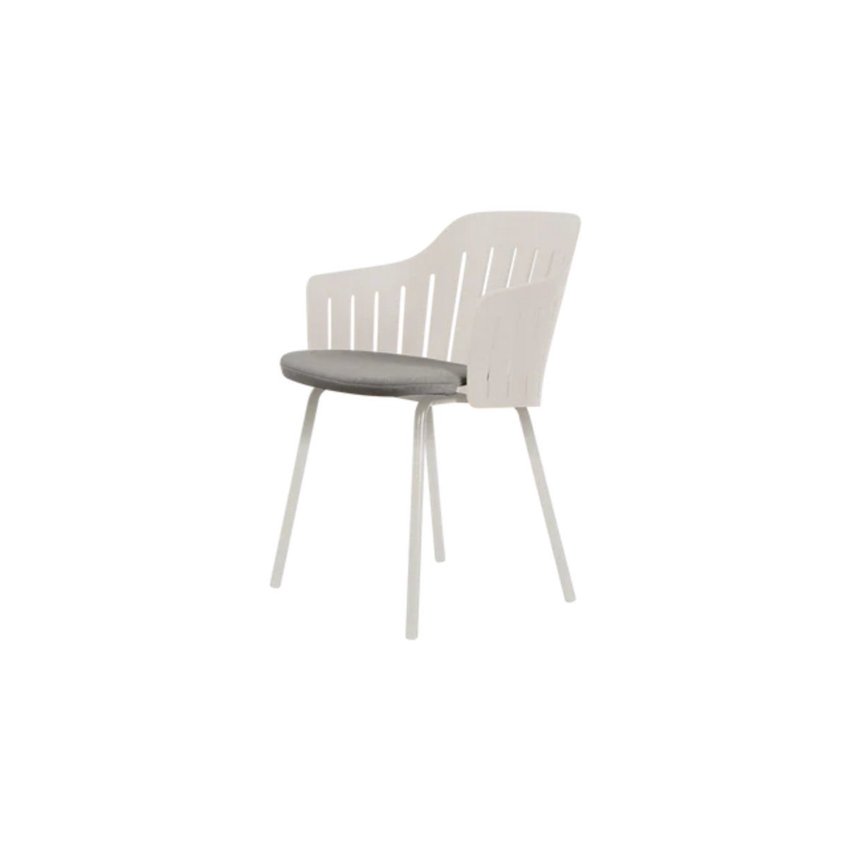 Cane-line Choice Chair with 4 Legs INDOOR/OUTDOOR in Sand with Taupe cushion