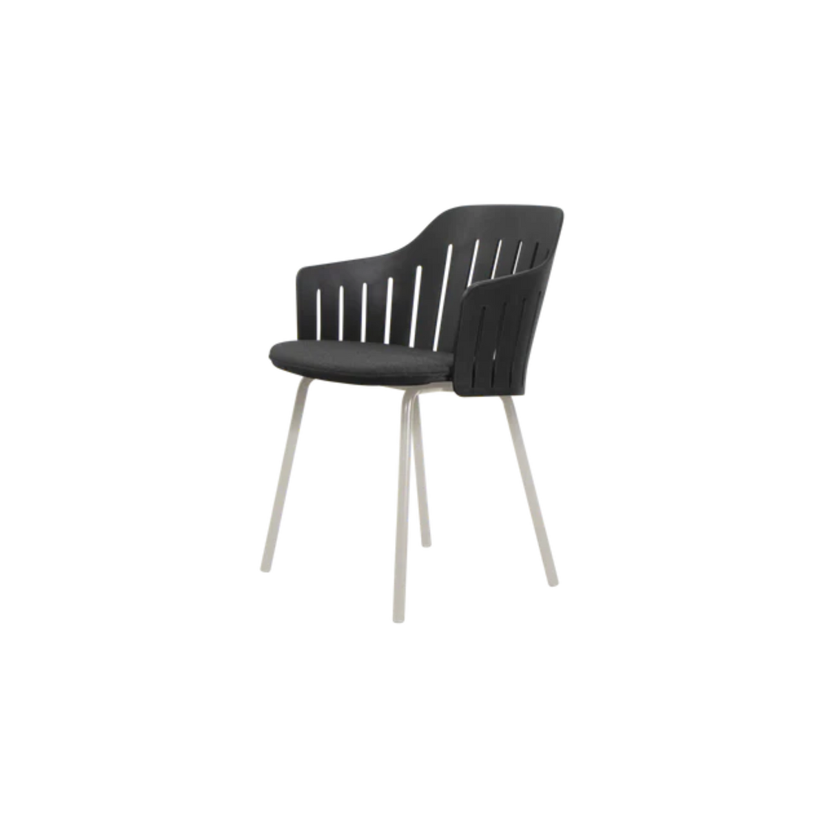 Cane-line Choice Chair with 4 Legs INDOOR/OUTDOOR in Black with Sand base