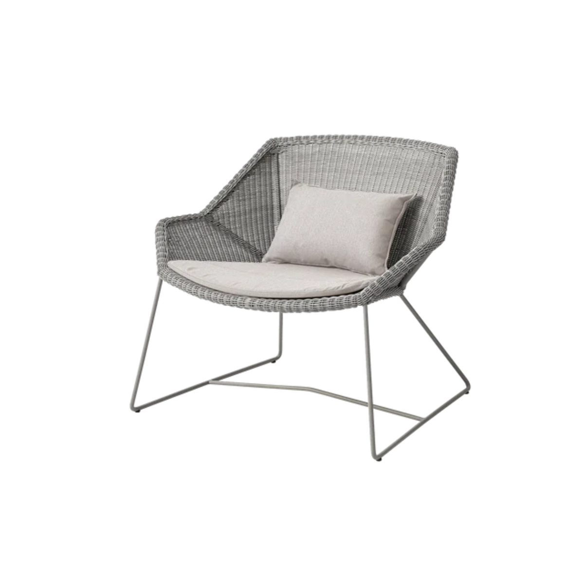 Cane-line Breeze Lounge Chair in Taupe with Sand cushion