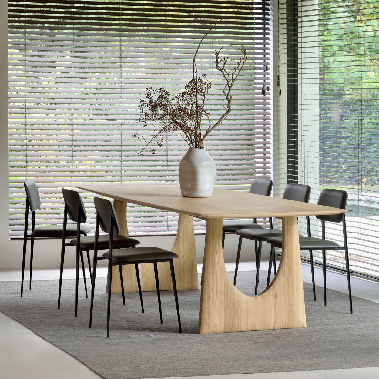 Geometric Rectangle Dining Table