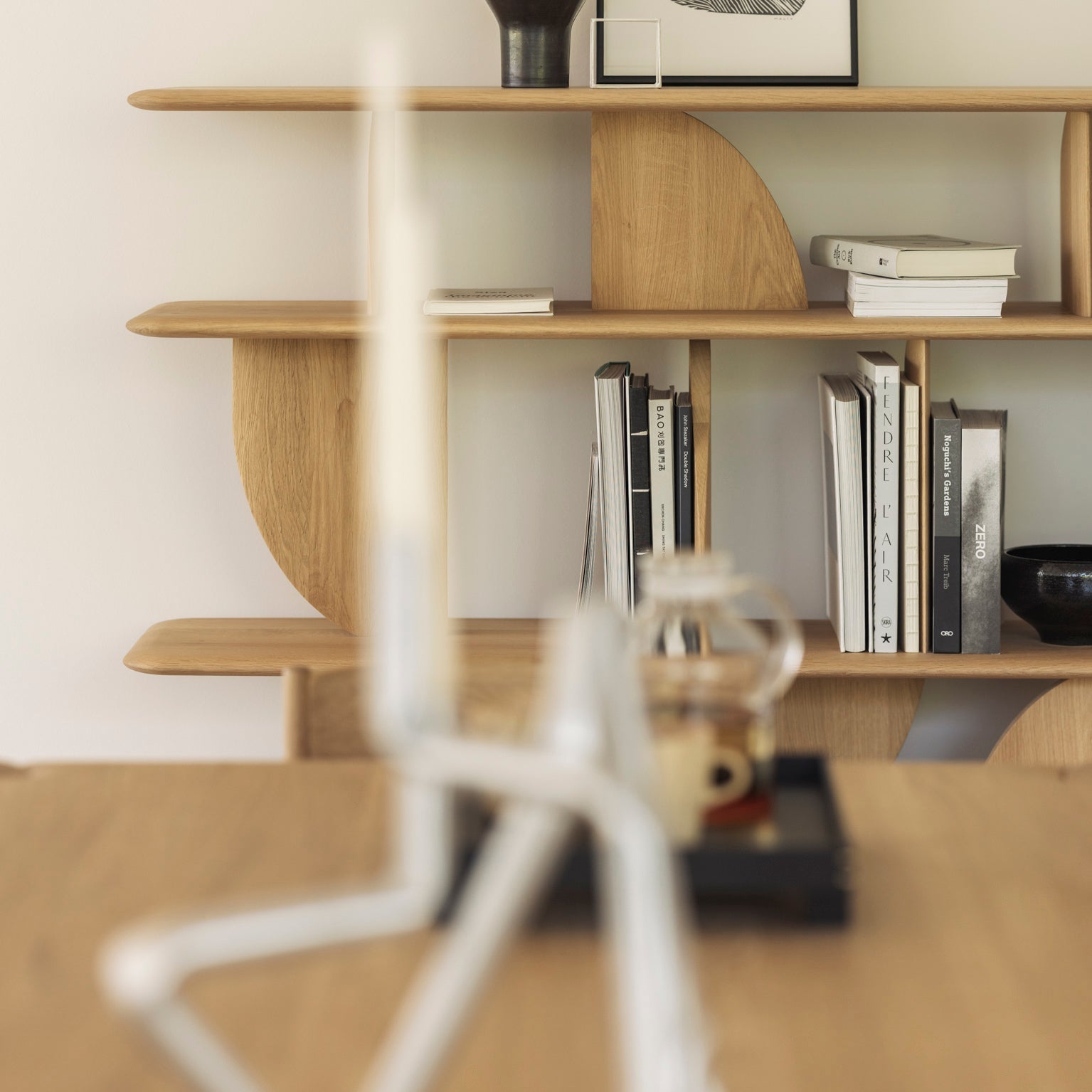 Ethnicraft Geometric Rack in oak, FSC-certified solid oak