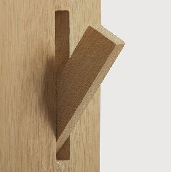 Ethnicraft Utilitile Square Wall Hanger, FSC-certified solid wood furniture by Belgian brand
