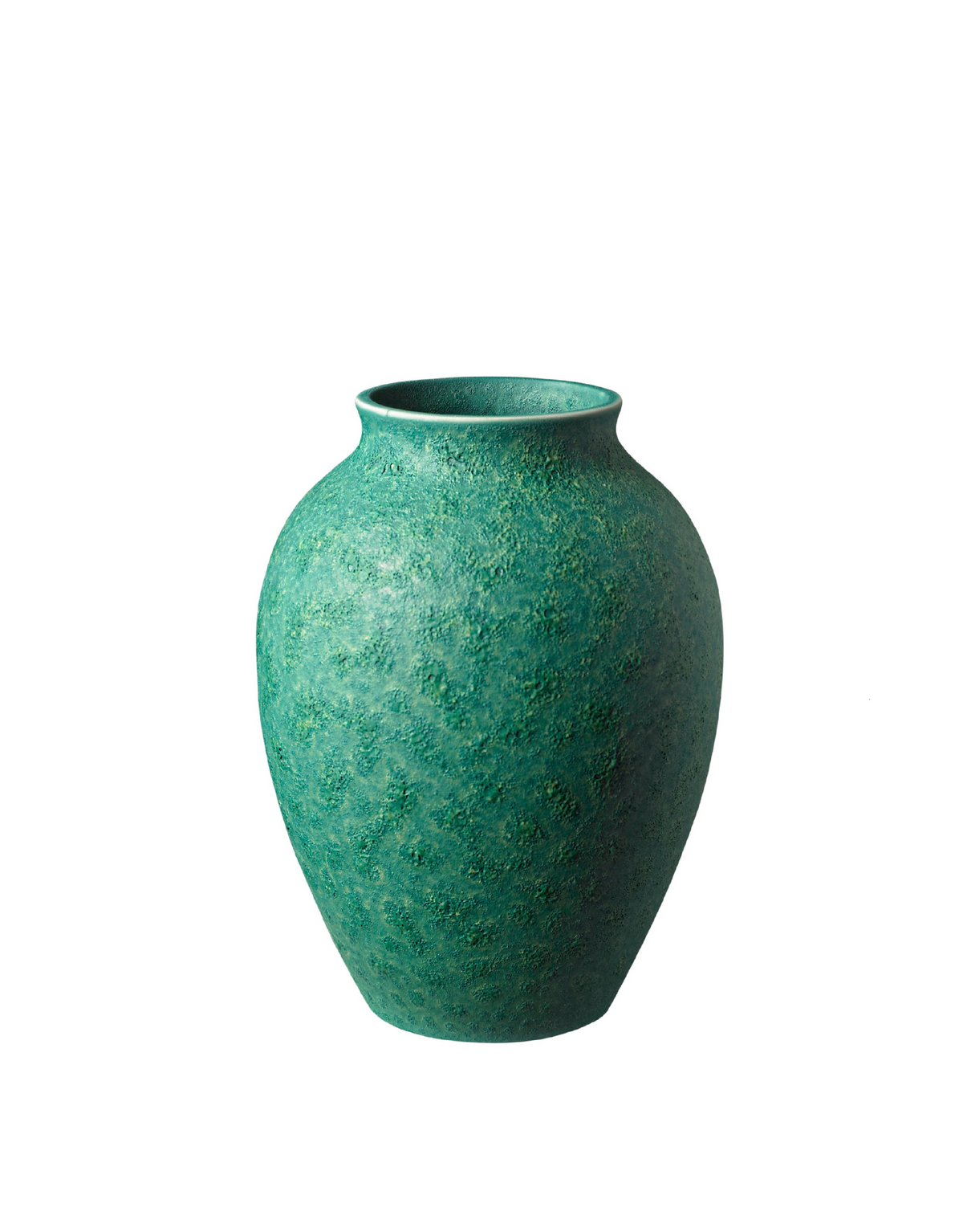 Knabstrup Vase in verdigris green, 4.9 in, glazed earthenware