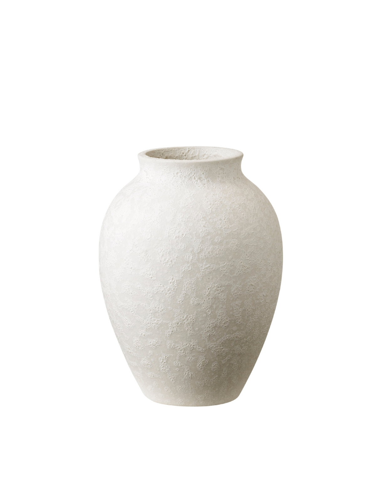 Knabstrup Vase in white, 4.9 in, glazed earthenware