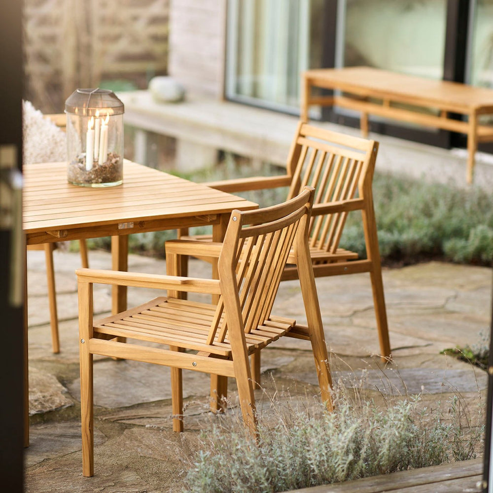 FDB Møbler Sammen Garden chair in solid oak, designed by Børge Mogensen