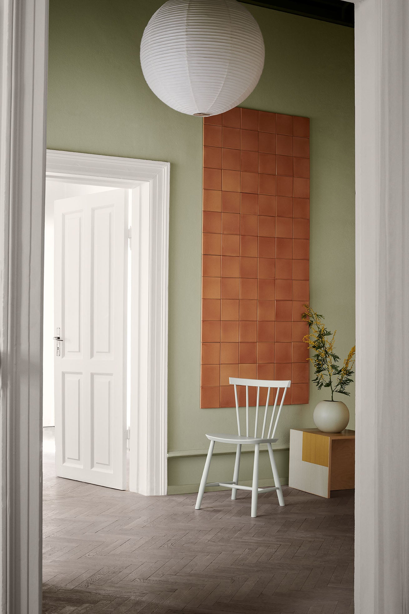 FDB Møbler Chair in solid oak, designed in 1955 by Poul M. Volther, a Danish mid-century cooperative design