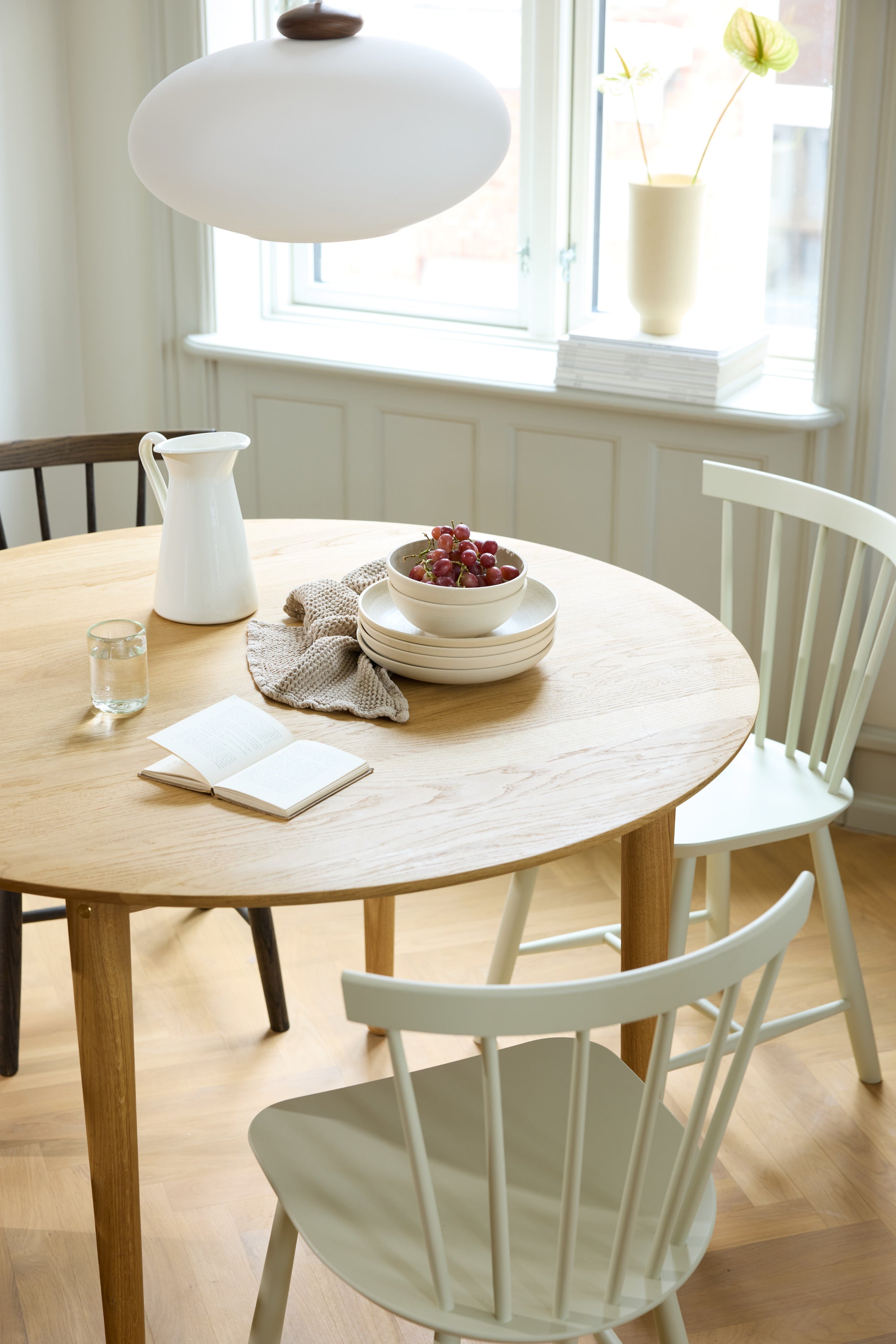 FDB Møbler Chair in solid oak, designed in 1955 by Poul M. Volther, a Danish mid-century cooperative design