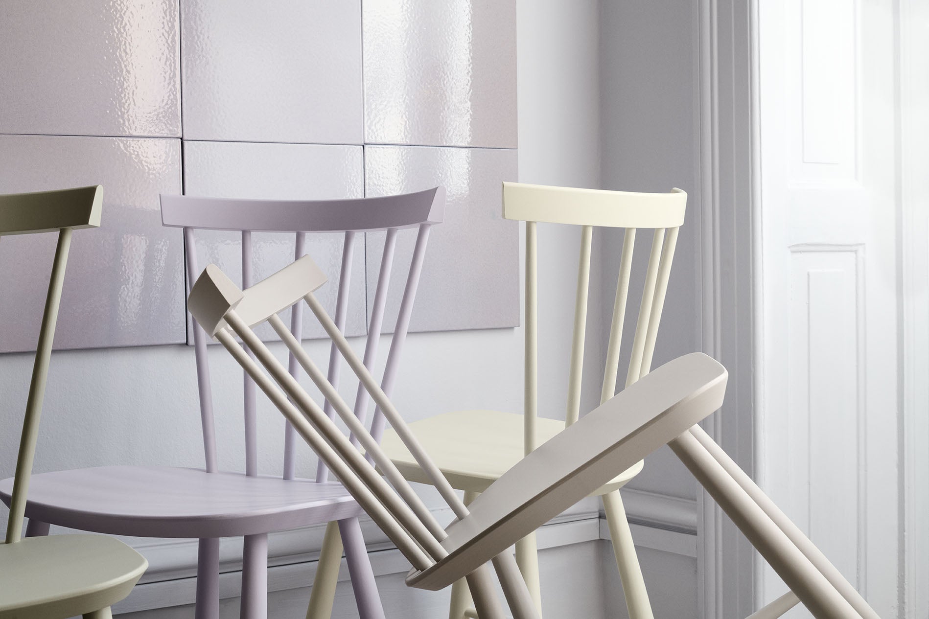 FDB Møbler Chair in solid oak, designed in 1955 by Poul M. Volther, a Danish mid-century cooperative design